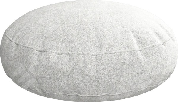 Подушка круглая «Кортин» софт мрамор белый