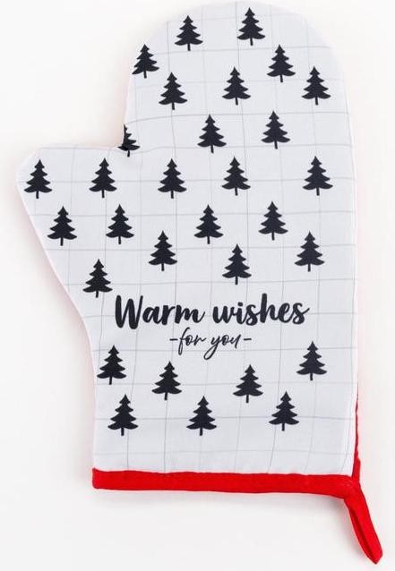 Варежка-прихватка "Warm wishes" 20х28см,35% х/л,65% п/э, МИКС