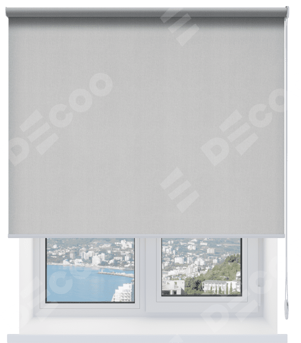 Рулонная штора, Фокус New BO 08, цвет серый однотонный, размер 80-100 см
